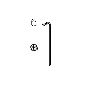 Brizo® Vettis™ Set Screw/Button/Wrench, For Use With Vettis™ T75P588 and T75P688 Pressure Balance Valve with Integrated 6-Function Diverter Trim, Import