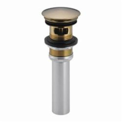 Push Activated Pop-Up Drain Assembly - Brass Drain