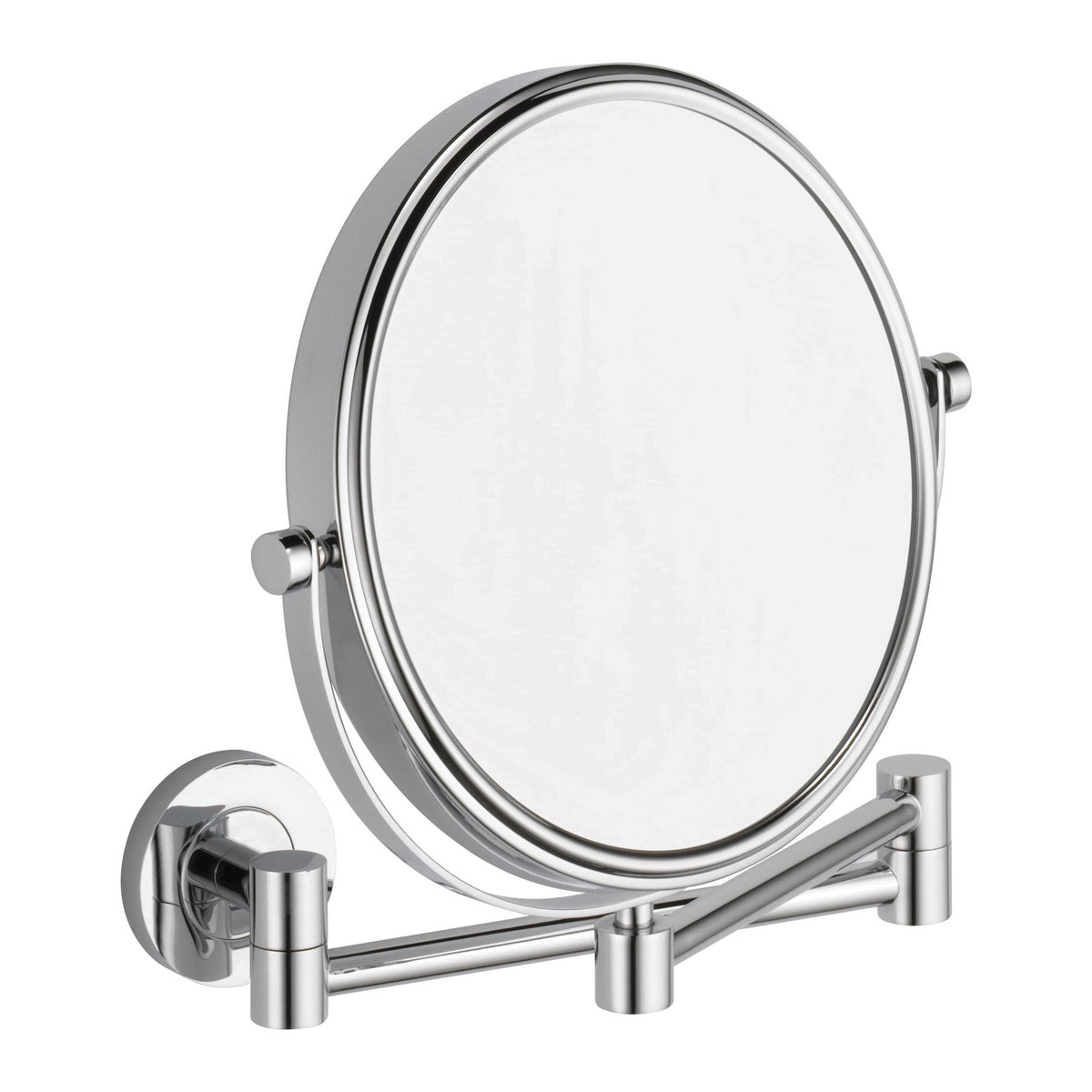 DELTA® IAO20175 Ribbon™ Double Face Mirror, 8 in Dia x 9-15/16 in L x 10 in W, Polished Chrome, Import
