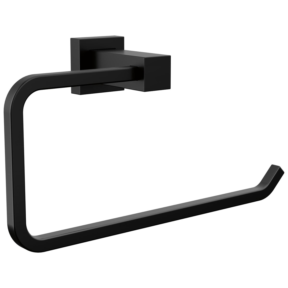 Velum - Transitional Towel Ring - Brass - Matte Black