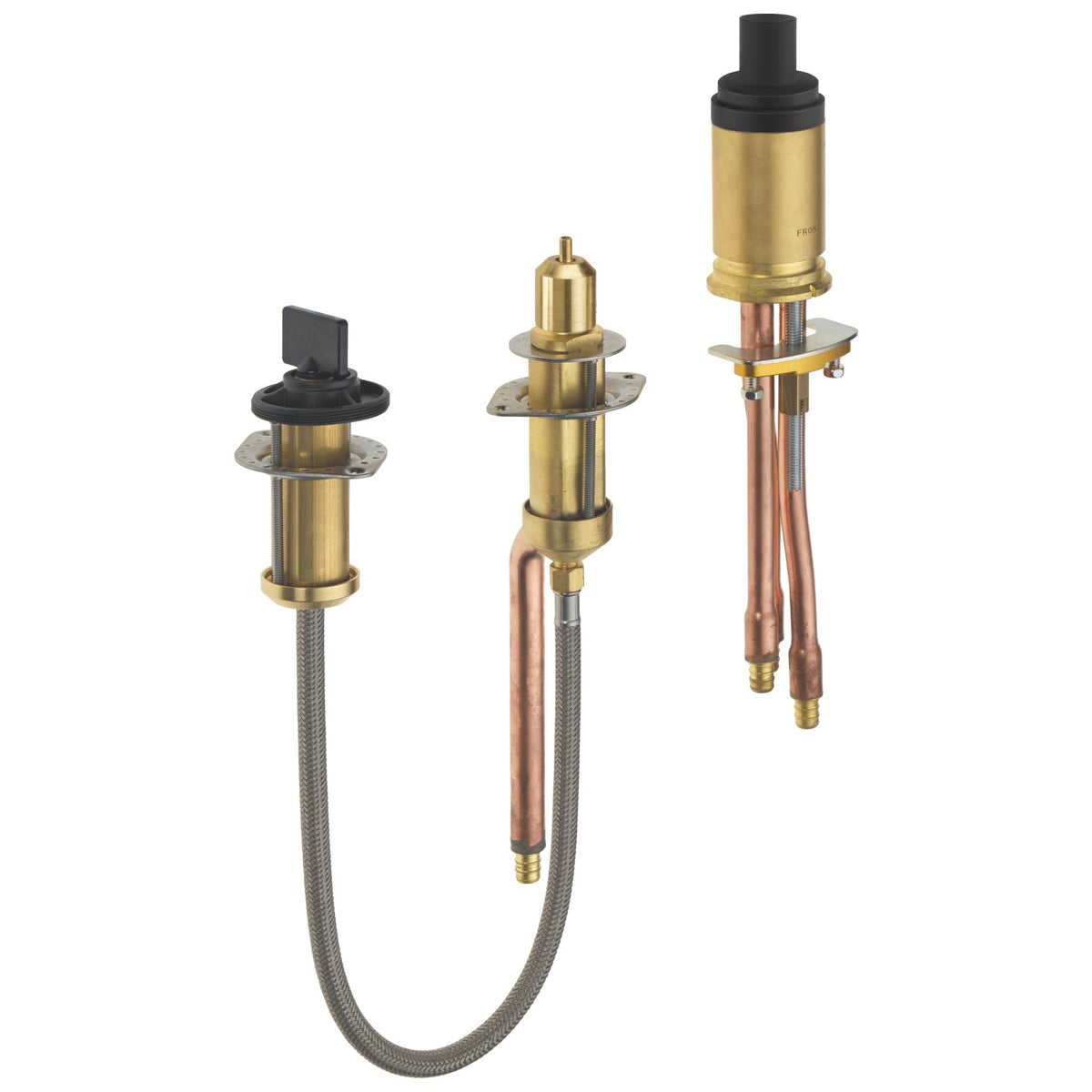 Rough-in Tub Fixed Mount - Brass