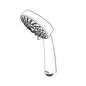 DELTA® RP76453 5-Function Hand Shower, Polished Chrome, Import