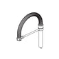 DELTA® RP79661KS Spout Assembly With Magnet, For Use With: Trinsic®Pro Model 9659-DST Single Handle Pull-Down Kitchen Faucet, Black Stainless, Import