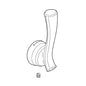 DELTA® RP92379SS Lever Handle, For Use With: Lakeview™ Model 19963-SD-DST Single Handle Pull-Down Kitchen Faucet, Stainless, Import