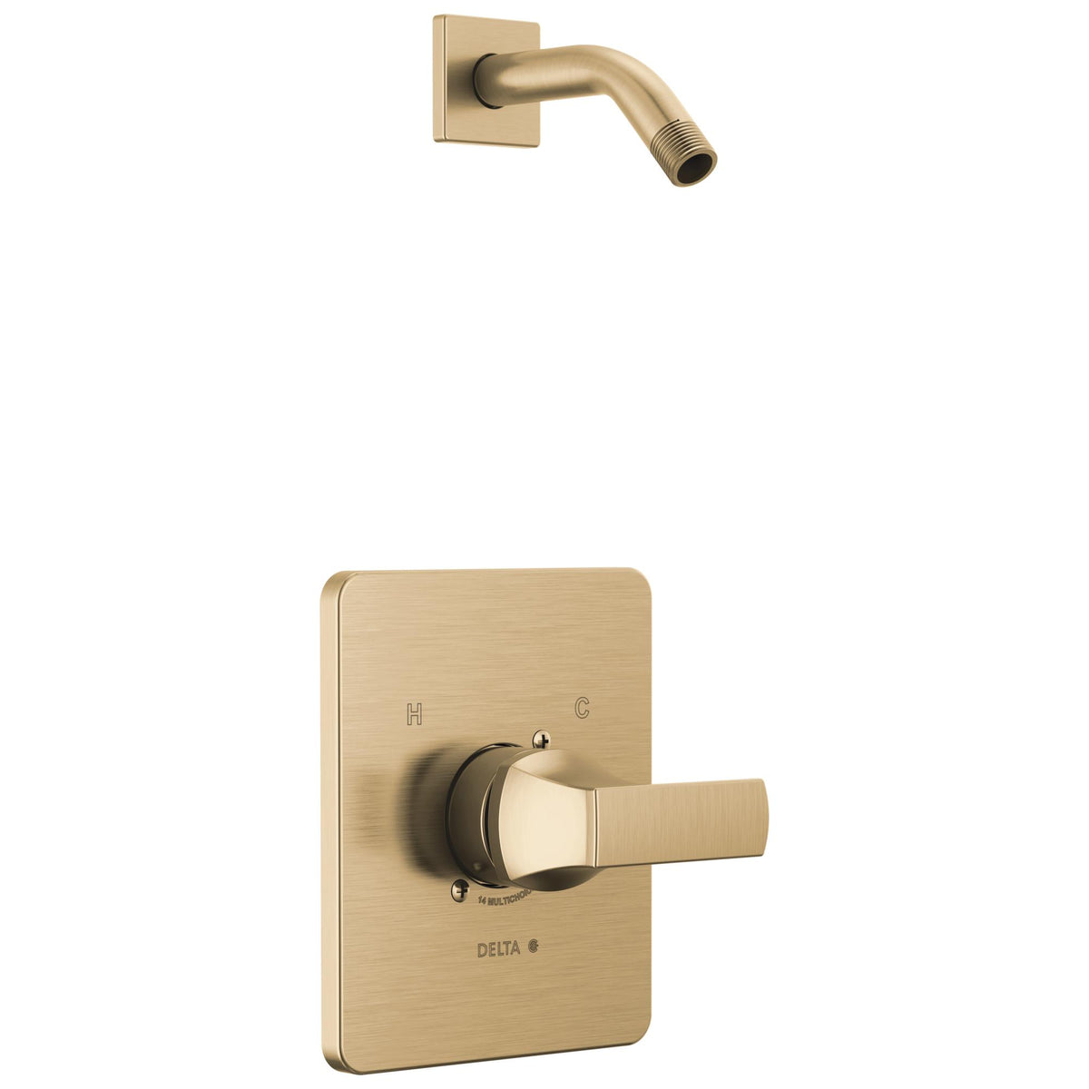 DELTA® T14237-CZLHD 14 Series Universal Shower Trim, 1.75 gpm Shower, Champagne Bronze