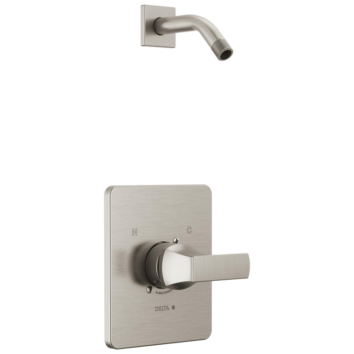 DELTA® T14237-SSLHD 14 Series Universal Shower Trim, 1.75 gpm Shower, Stainless
