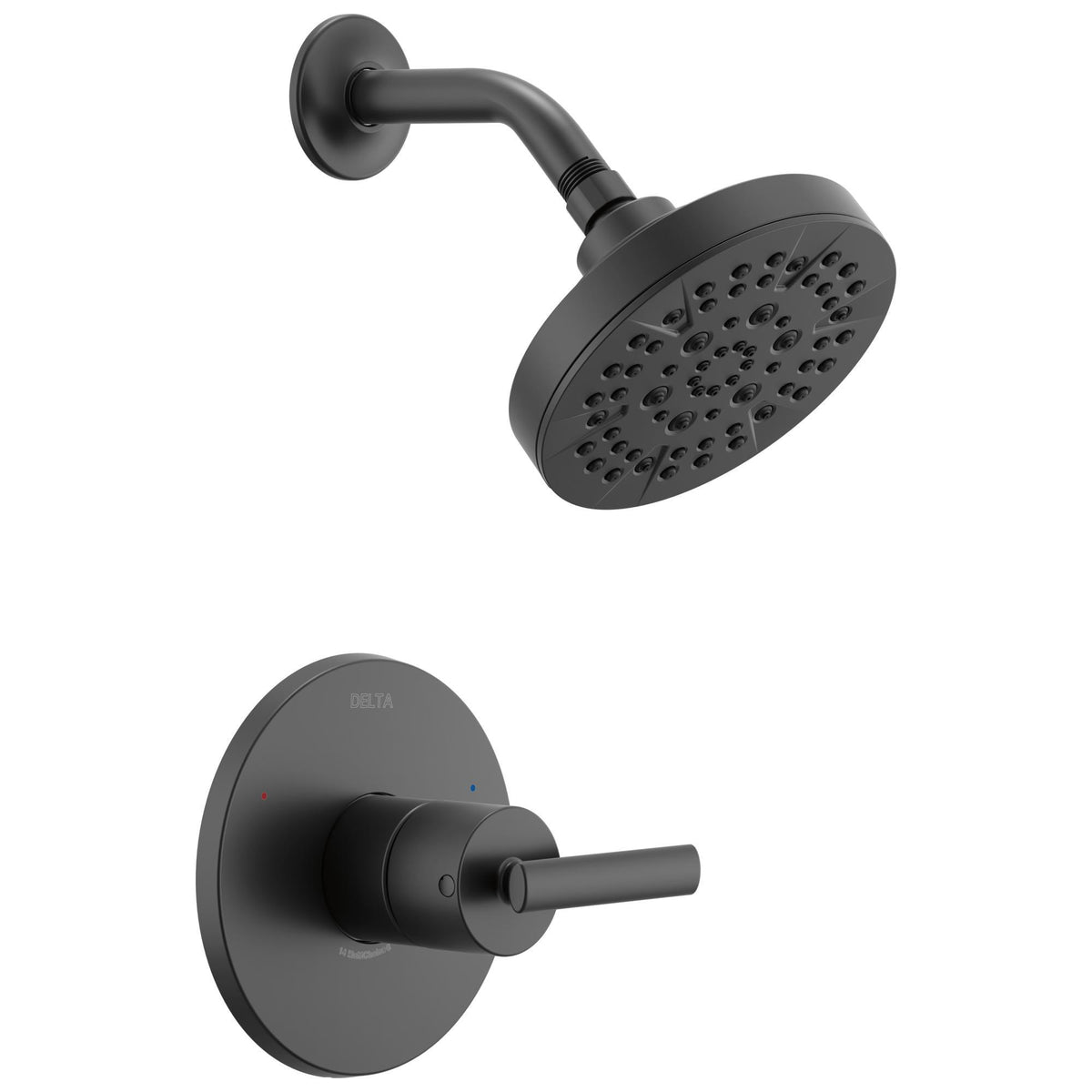 DELTA® T14242-BL Monitor 14 Shower Trim, 1.75 gpm Shower, Matte Black