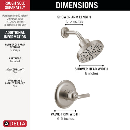Bonacci - 14 Series Shower Trim - T14245-SS-PR