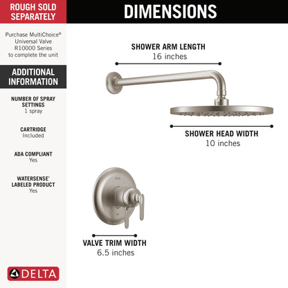 Bonacci - 17 Series Shower Trim - Lumicoat Stainless