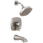Stryke - 17 Series Thermostatic Tub and Shower - Stainless