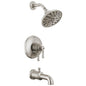 Round Plate Tub Shower Trim - Stainless - Wall Mount