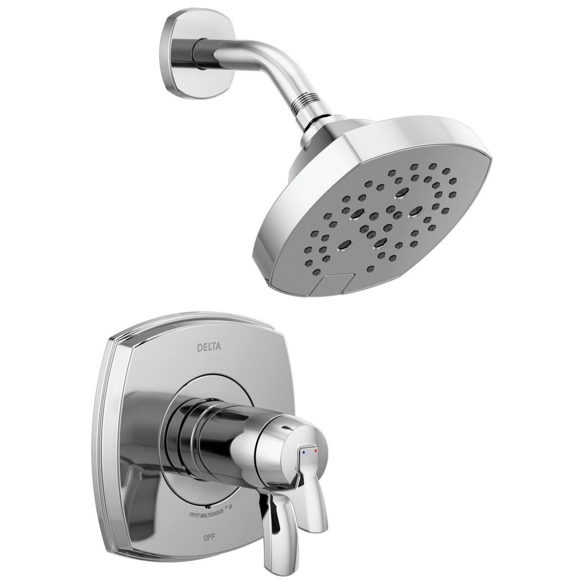 Stryke - 17T Pull-Up Diverter Thermostatic Shower - Chrome