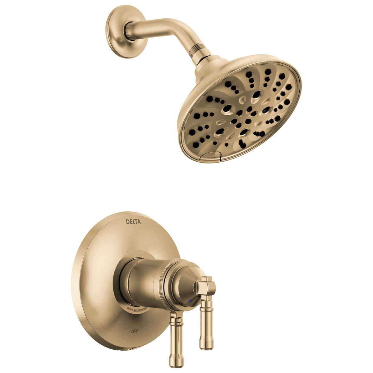DELTA® T17T284-CZ-PR 17 Series Integrated Shower Trim, 1.75 gpm Shower, Champagne Bronze