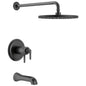 DELTA® T17T445-BL 17T Tub Shower Trim, 1.75 gpm Shower, Matte Black