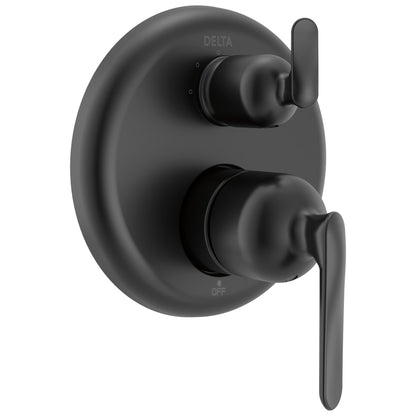 3-Setting Diverter Trim - Matte Black - Pressure-Balance