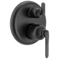 3-Setting Diverter Trim - Matte Black - Pressure-Balance