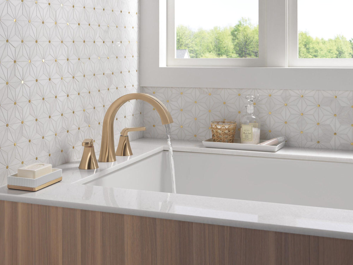 Lineax - Horizontal Roman Tub Trim - Deck Mount - 1.75 GPM