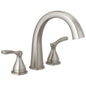 DELTA® T2777-SS-PR Stryke® Single Setting Roman Tub Trim, 1.75 gpm Flow Rate, 8 to 16 in Center, Stainless, 2 Handles