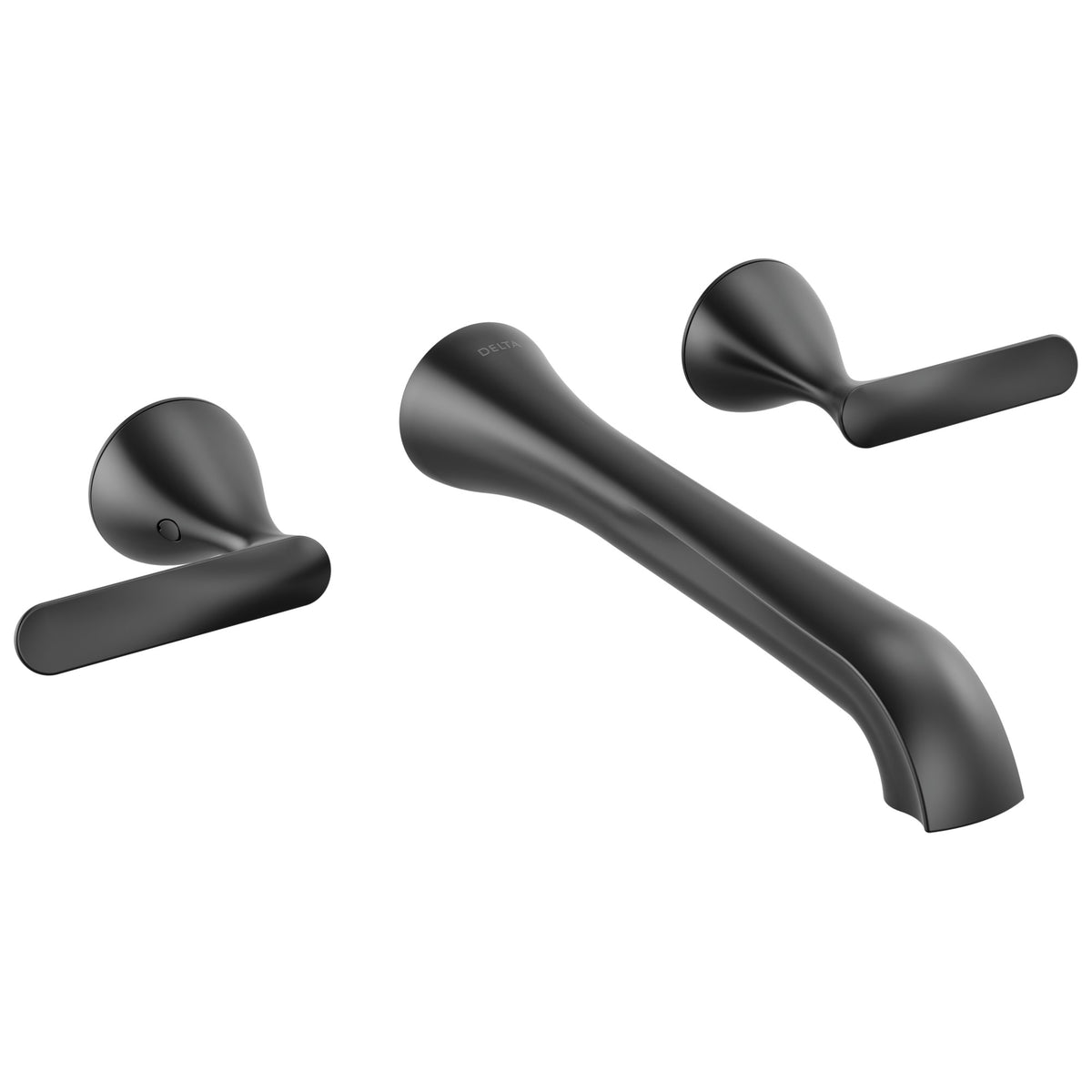 DELTA® T3545LF-BLWL Bonacci™ Bathroom Faucet, Commercial/Residential, 1.2 gpm Flow Rate, 2-1/16 in H Spout, 8 in Center, Matte Black, 2 Handles