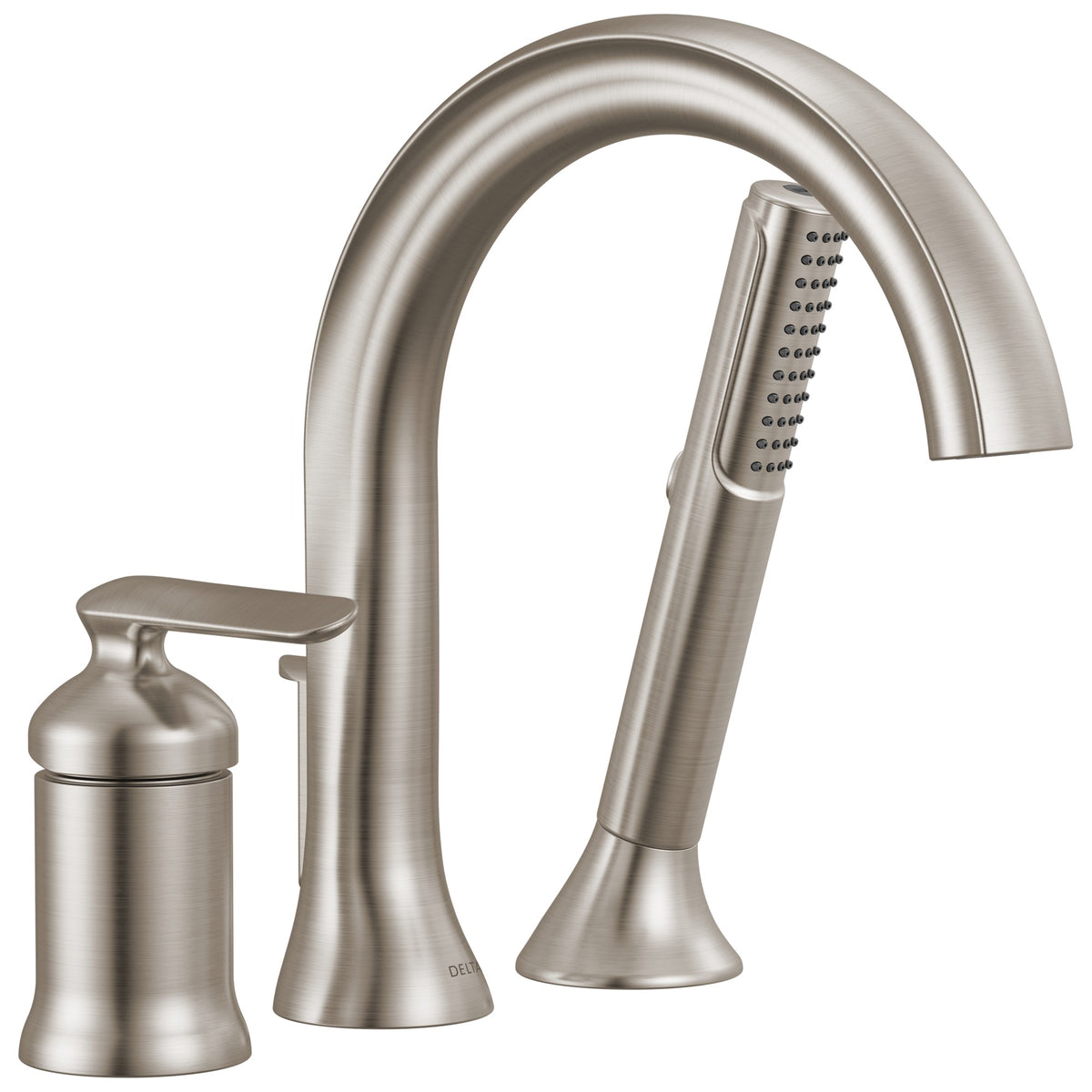 DELTA® T3745-SS-PR Bonacci™ Roman Tub Trim, 8 to 16 in Center, Lumicoat® Stainless, 1 Handles