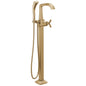 Stryke - Floor Mount Tub Filler Trim - T47766-CZ-PR-FL