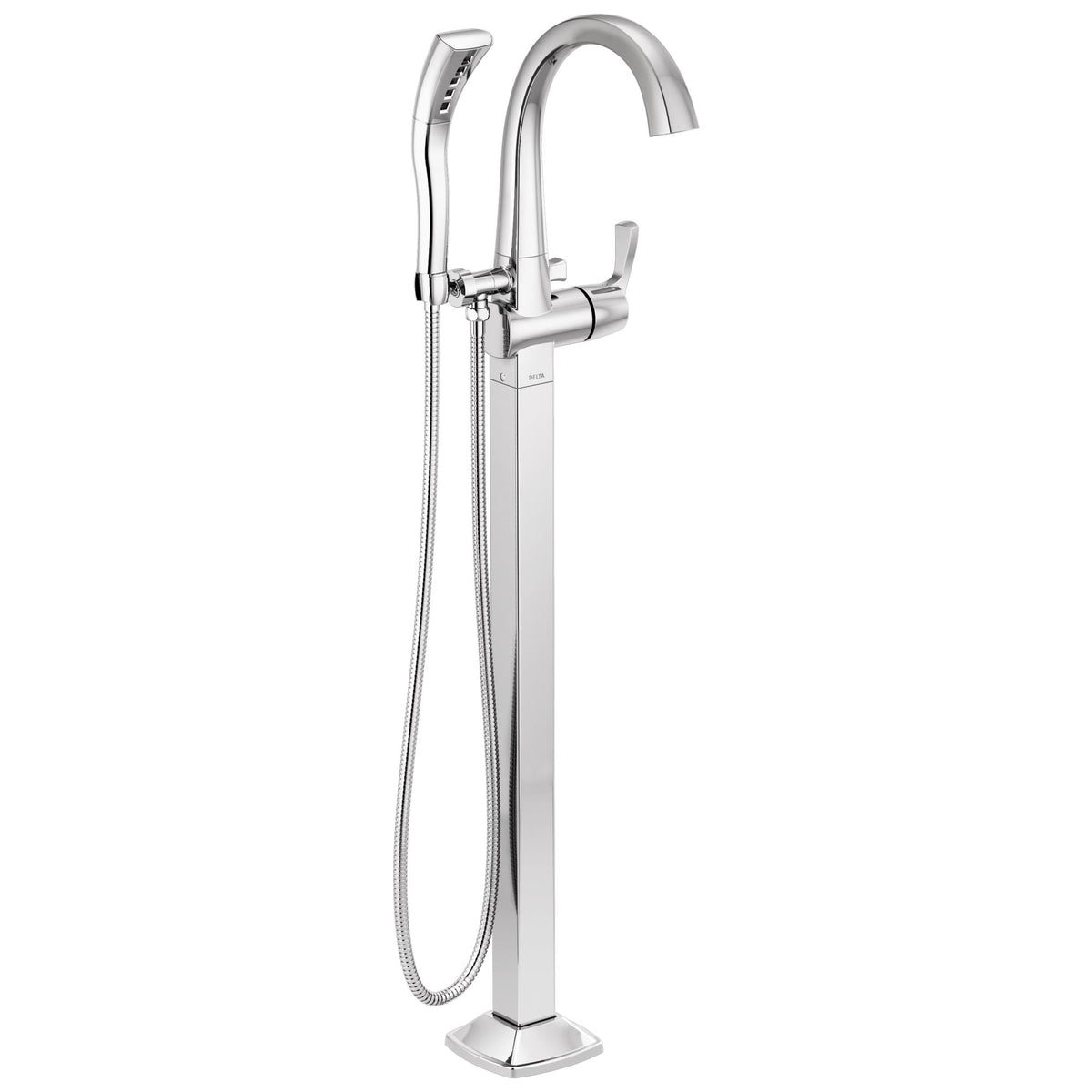 Stryke - Floor Mount Tub Filler Trim - Chrome