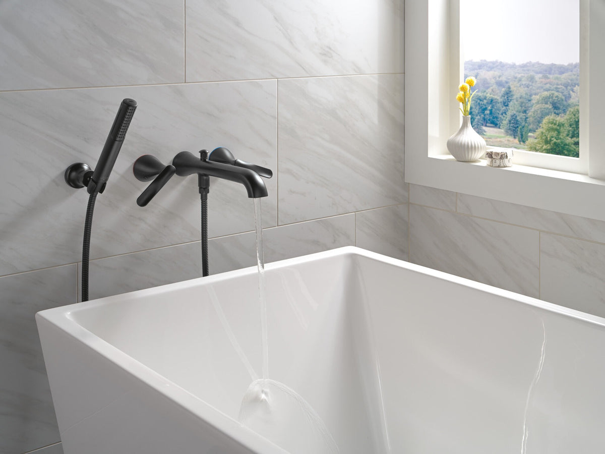 Bonacci - Wall Mount Tub Filler Trim - Matte Black
