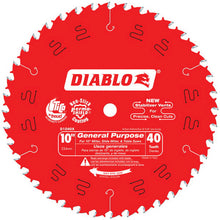 Circular Saw Blade - 10" Dia x 0.071" Thk - 40 Teeth