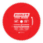 Diablo® D1472CF Steel Demon® Circular Saw Blade, 14 in Dia x 0.071 in THK, 1 in Arbor, Carbide Blade, 72 Teeth