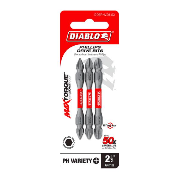 Double-Ended Drive Bit Set - 2-1/2" OAL