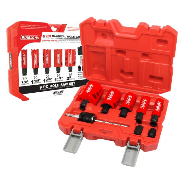 General Purpose Hole Saw Set - 9 Pieces
