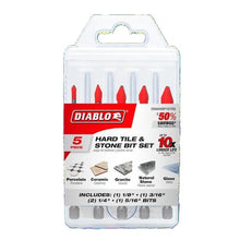 Drill Bit Set - 5 Pieces - Carbide