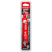 Amped Steel Demon - Reciprocating Saw Blade - 6" L - Red
