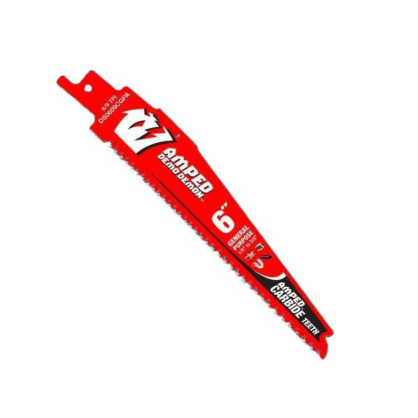 Amped Demo Demon - Reciprocating Saw Blade - 6" L - 6/12 TPI