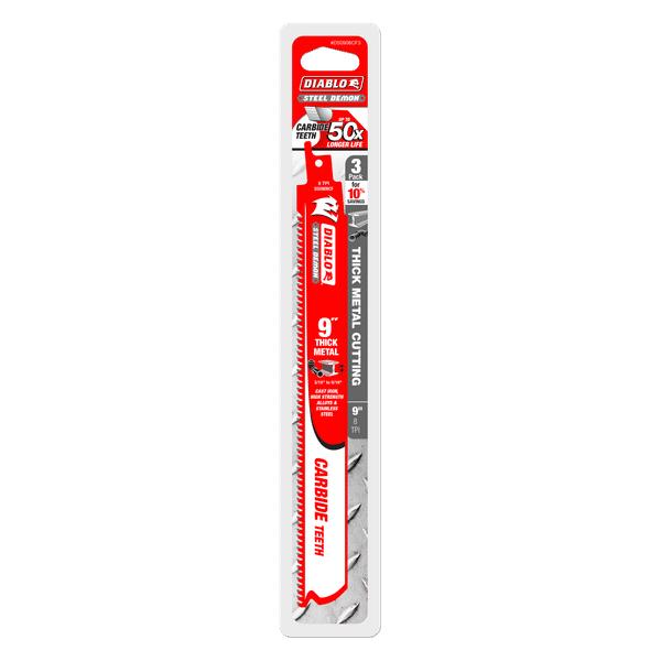 Straight Back Reciprocating Saw Blade - 9" L - Bi-Metal