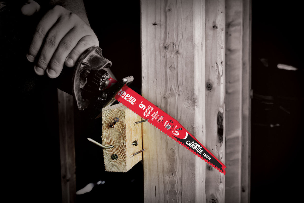 Amped Demo Demon - Reciprocating Saw Blade - 9" L