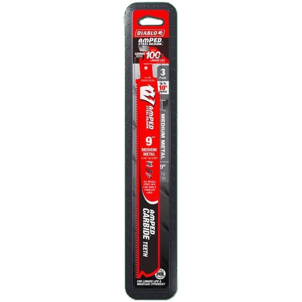 Amped Steel Demon - Reciprocating Saw Blade - 9" L