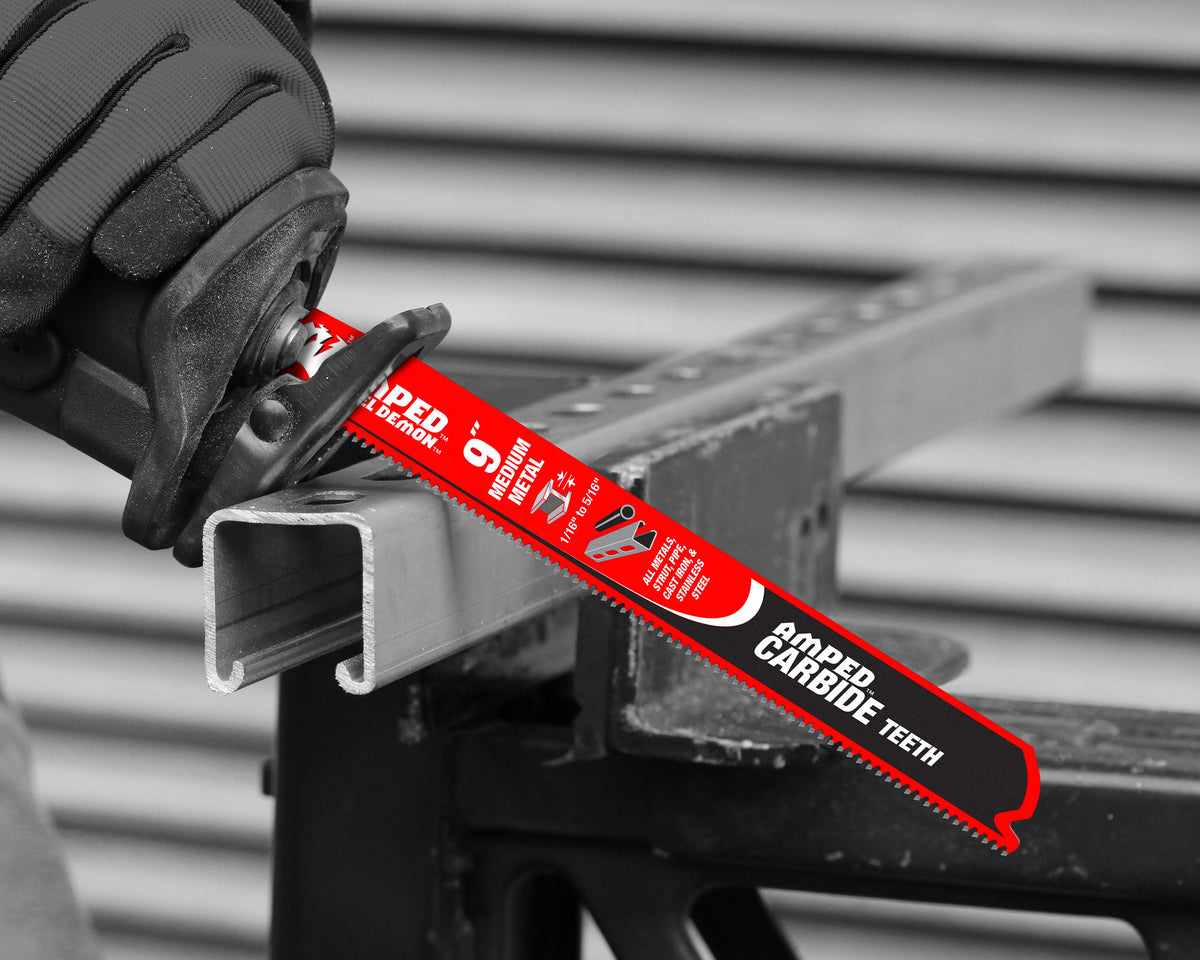 Amped Steel Demon - Reciprocating Saw Blade - 9" L