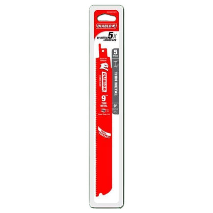 Bi-Metal Reciprocating Saw Blade - 9" L - 20/24 TPI