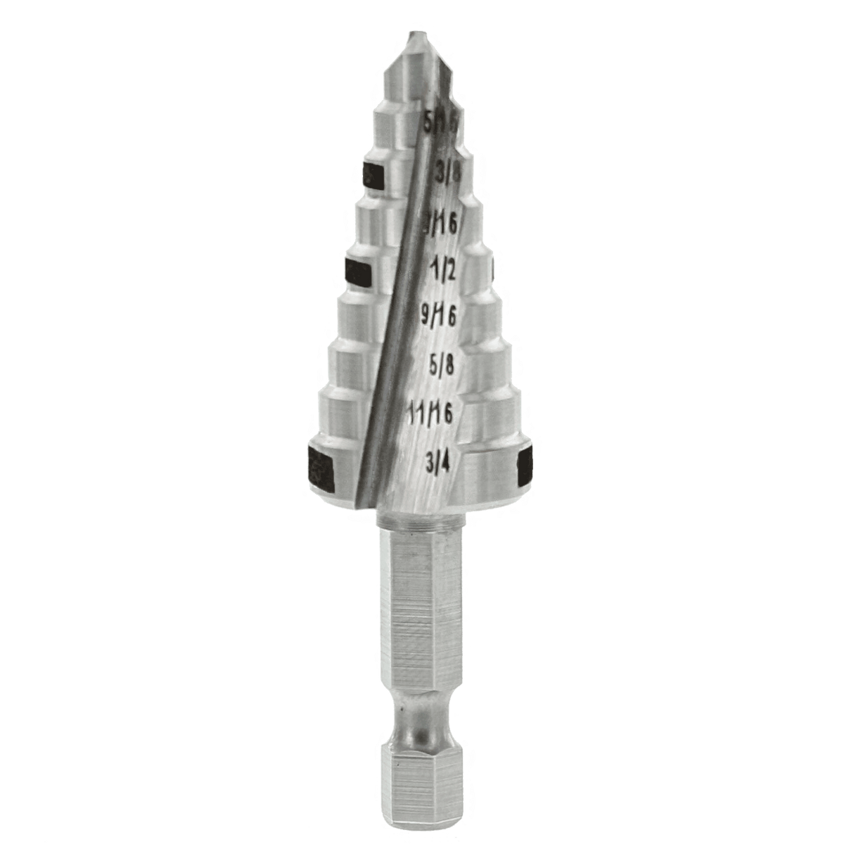 Impact Step Drill Bit - High Speed Steel - 9 Steps