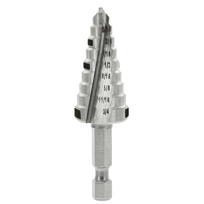 Impact Step Drill Bit - High Speed Steel - 9 Steps