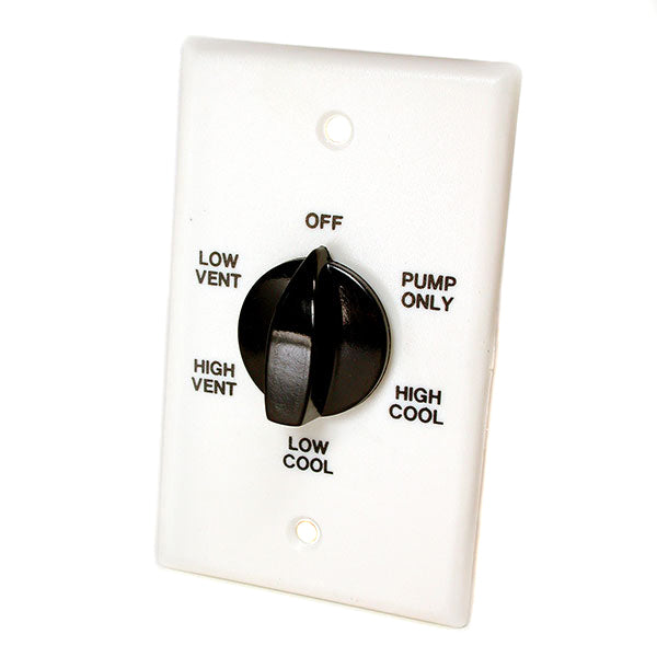 Dial Manufacturing 7110 Wall Switch, For Use With Single & Two Speed Motors