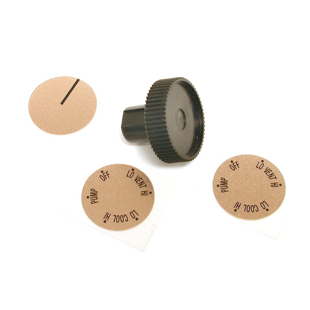 Dial Manufacturing 7486 Medium Knob Kit, For Use With 2 Speed Coolers, 1/4 in Shaft