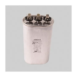 Diversitech 3GJ7555 Dual Motor Run Capacitor, 55/7.5 uF, 370 VAC, Oval