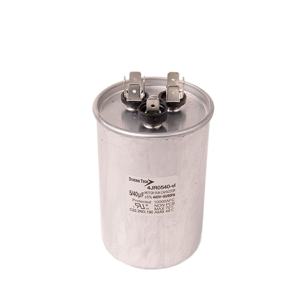Diversitech 4JR0540 Dual Motor Run Capacitor, 40/5 uF, 400 V AC, Round