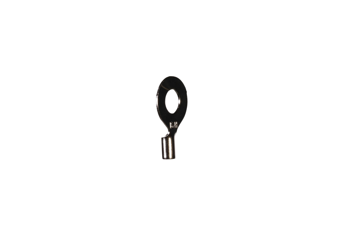Non-Insulated Solderless Ring Terminal - Steel - Silver