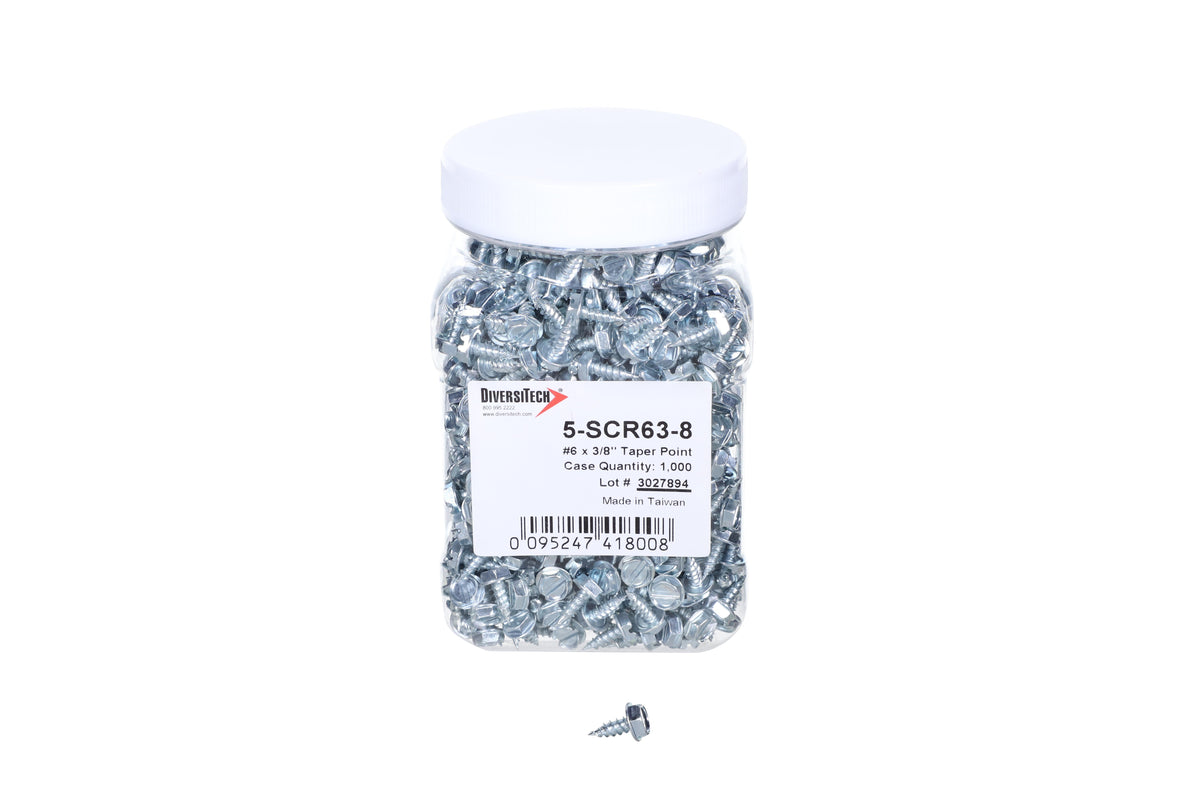 Sheet Metal Screw - 3/8" OAL - #6