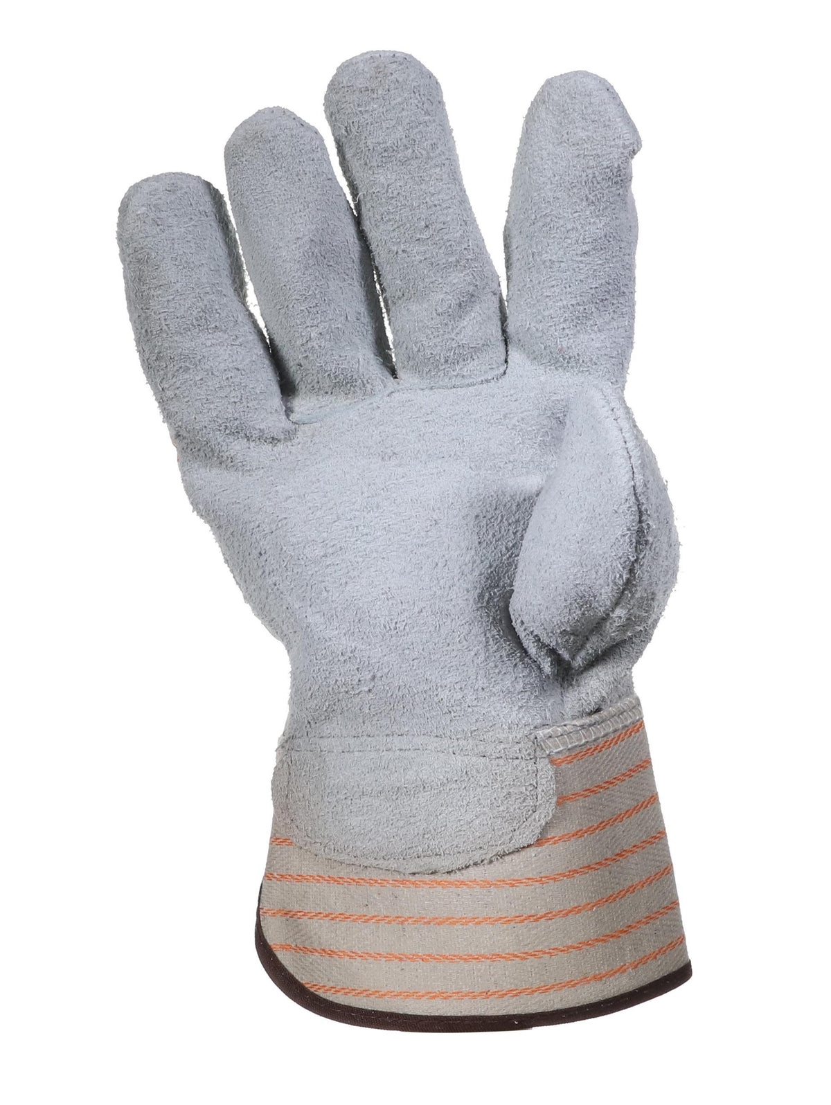 Diversitech 540-2114 General Purpose Gloves, Work, Leather Palm, Leather, Light Gray Blue, Safety Cuff