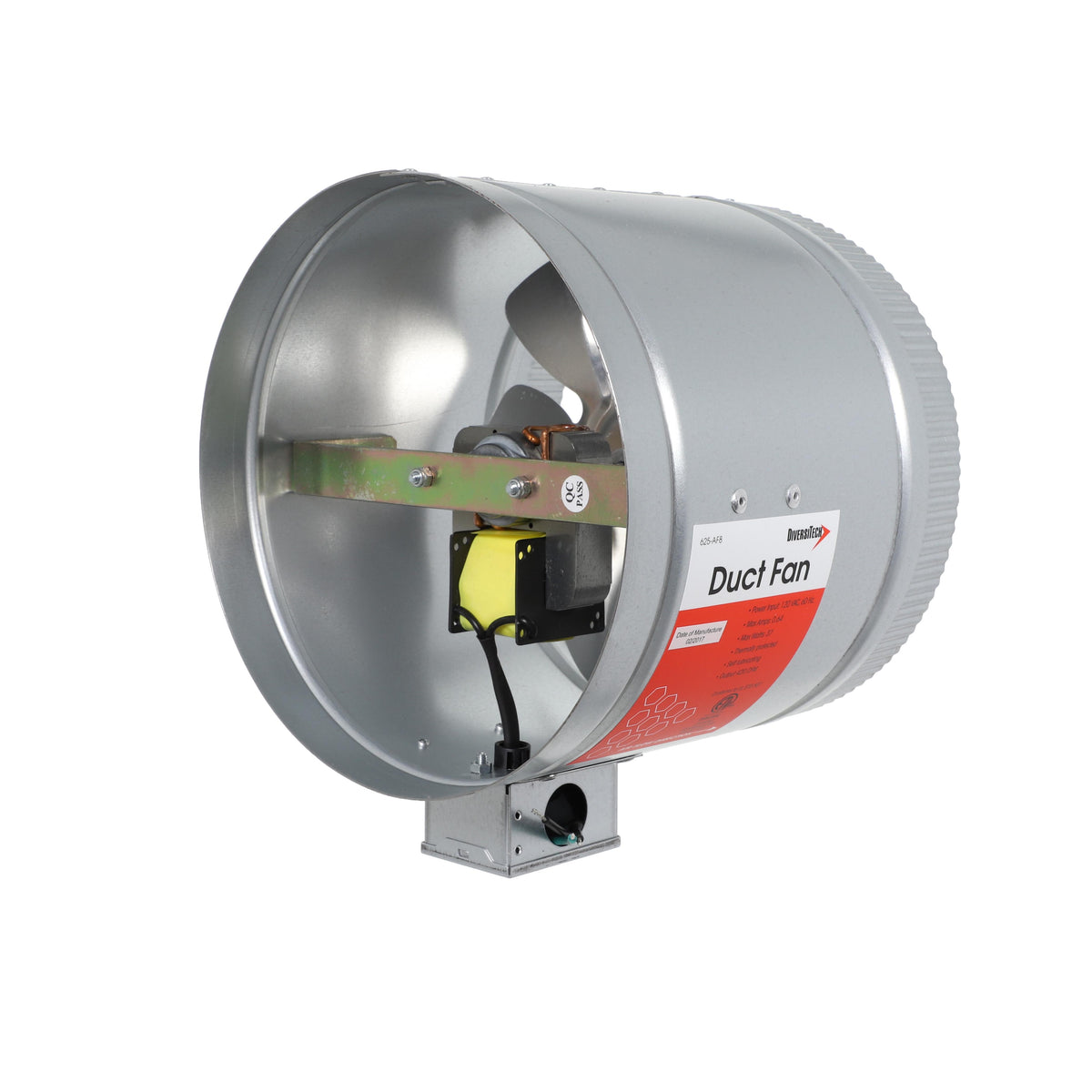 Duct Fan - 420 CFM Air Flow - 120 Vac