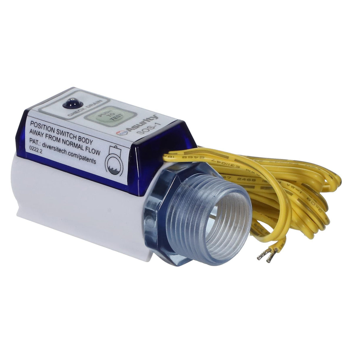 Diversitech SOS-1 Safety Overflow Switch, 24 V AC, 1.25 A, SPST Contact